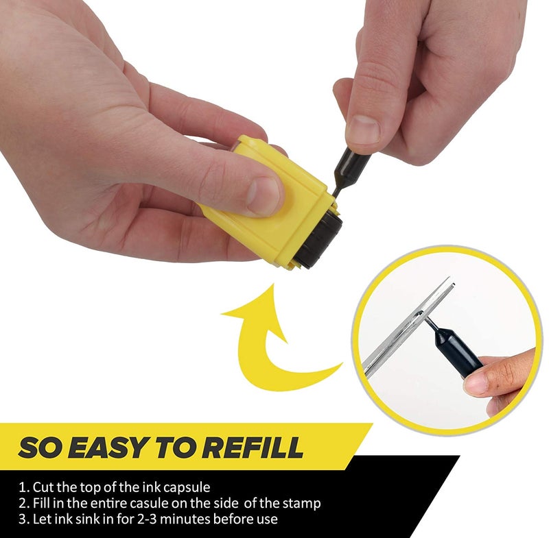 ExcelMark Handwriting Roller Stamps Refill Ink Set - Image 2